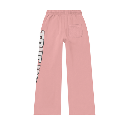 TRUEWAVE PINK ZIP SWEATPANTS