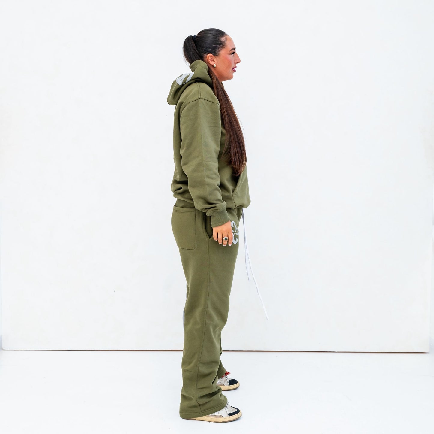 Truewave Army Green Hoddie
