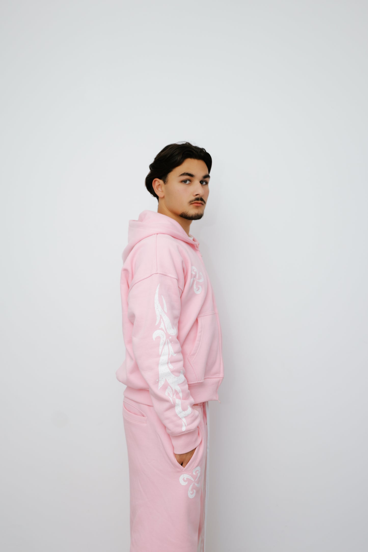 TRUEWAVE PINK ZIP HOODIE