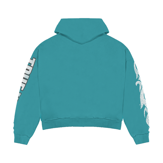 TRUEWAVE MINT/AQUA GREEN ZIP HOODIE