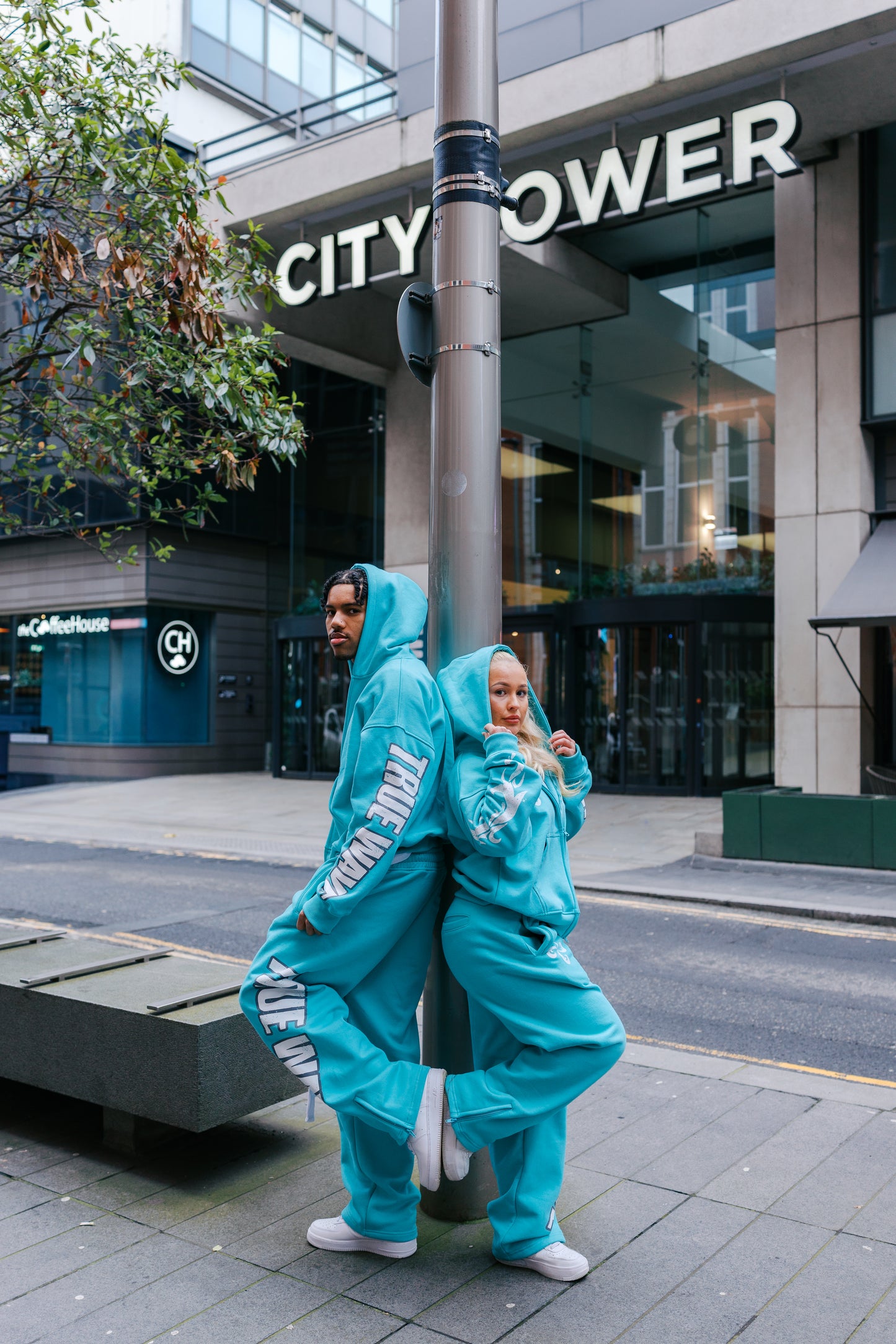 TRUEWAVE MINT/AQUA GREEN ZIP SWEATPANTS