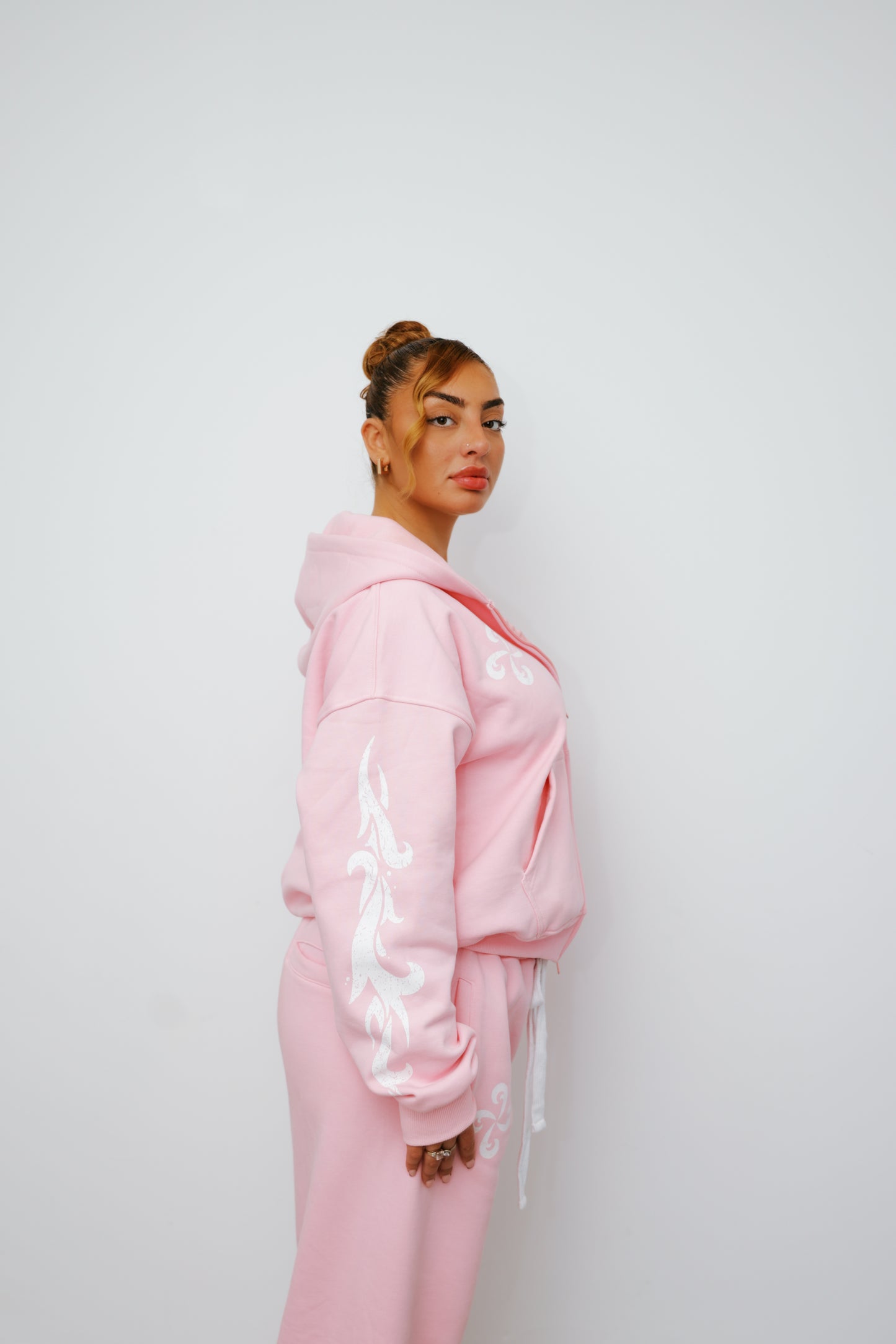 TRUEWAVE PINK ZIP HOODIE