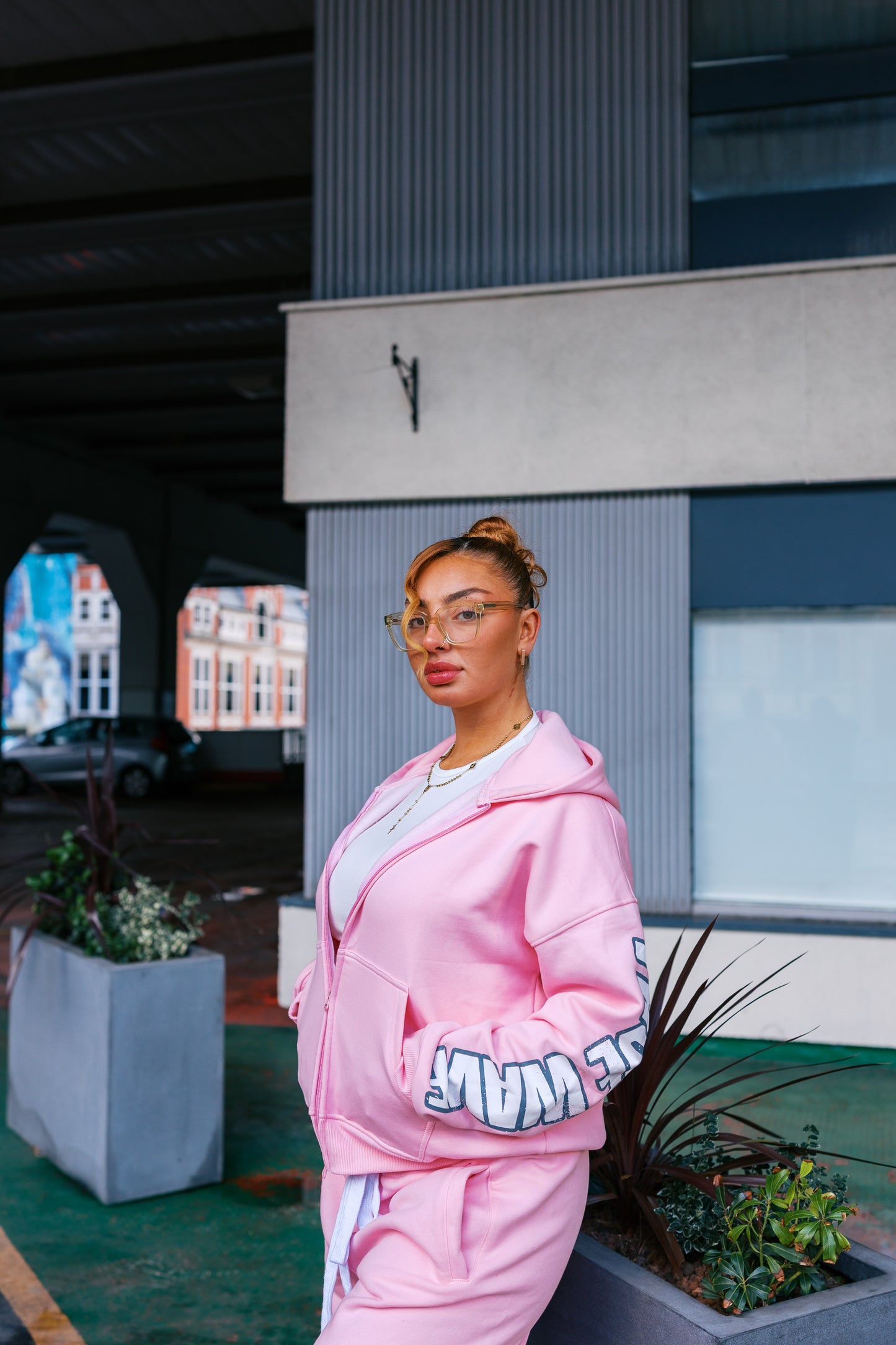 TRUEWAVE PINK ZIP HOODIE