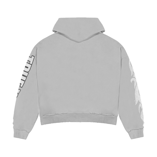 TRUEWAVE GREY ZIP HOODIE